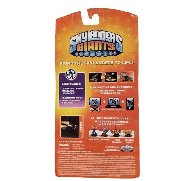 Skylanders Giants Lightcore Drobot Blink And Destroy Figure - Picture 2 of 4